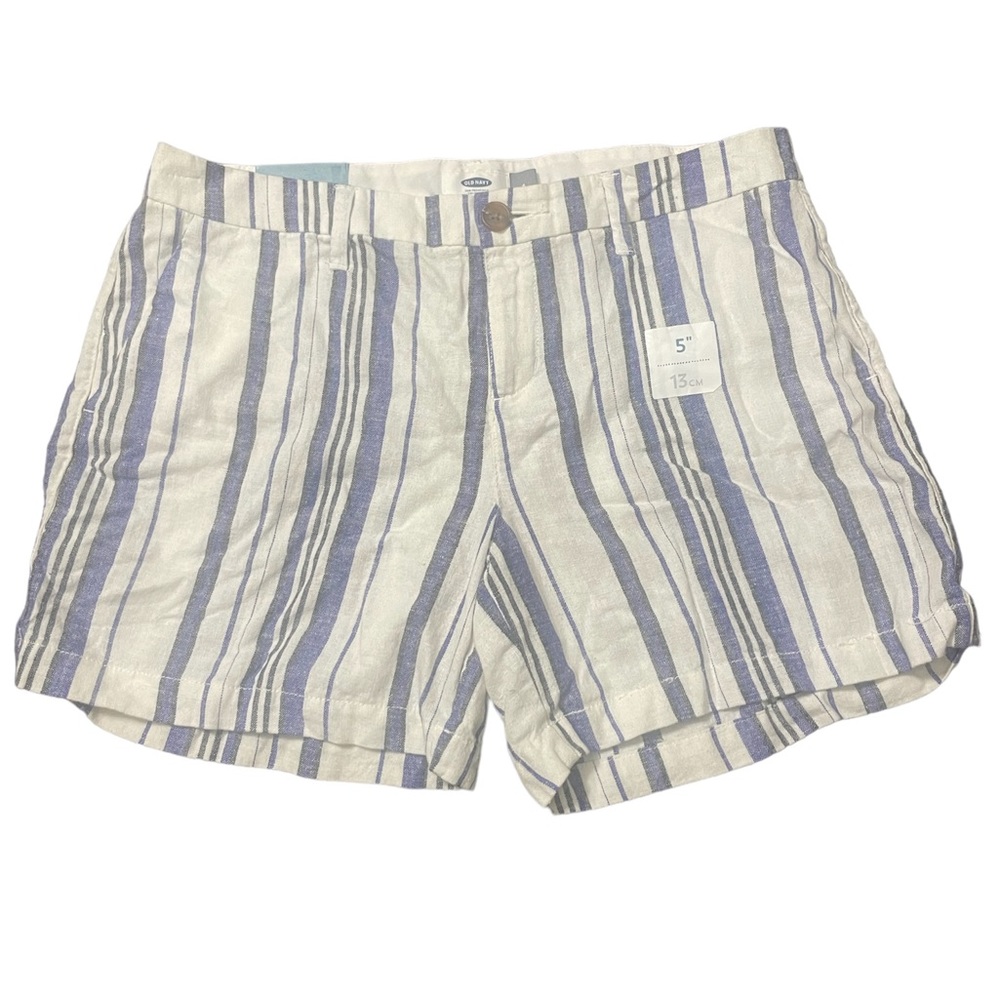 Old Navy Shorts:‎ Blue Stripes.